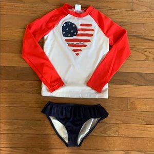 Gymboree rash guard swimsuit  bikini
